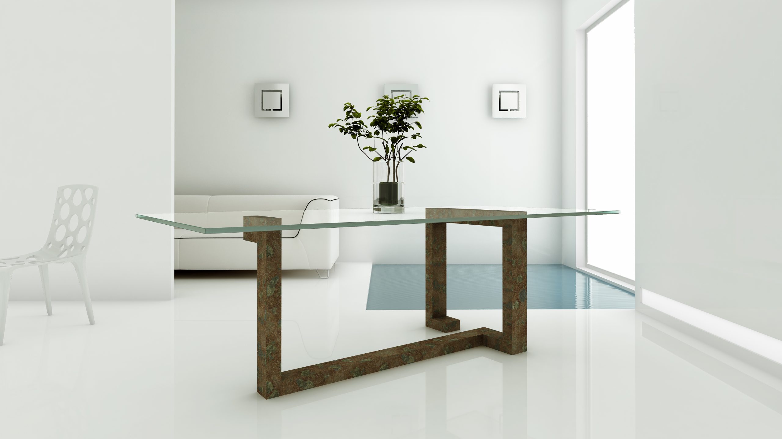 oteyza marble dining table