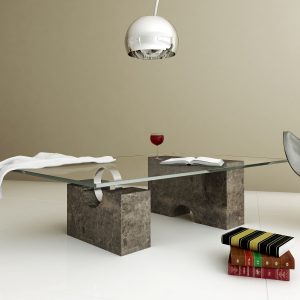 Marrakech mesa Mármol marrón