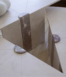 mesa de centro de mármol crema Tamara Falcó MESA CENTRO TAMARA FALCÓ