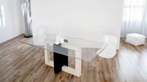 mesa comedor piedra natural covia