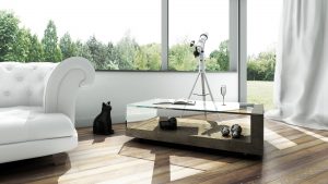 mesa centro mármol cristal Fornix