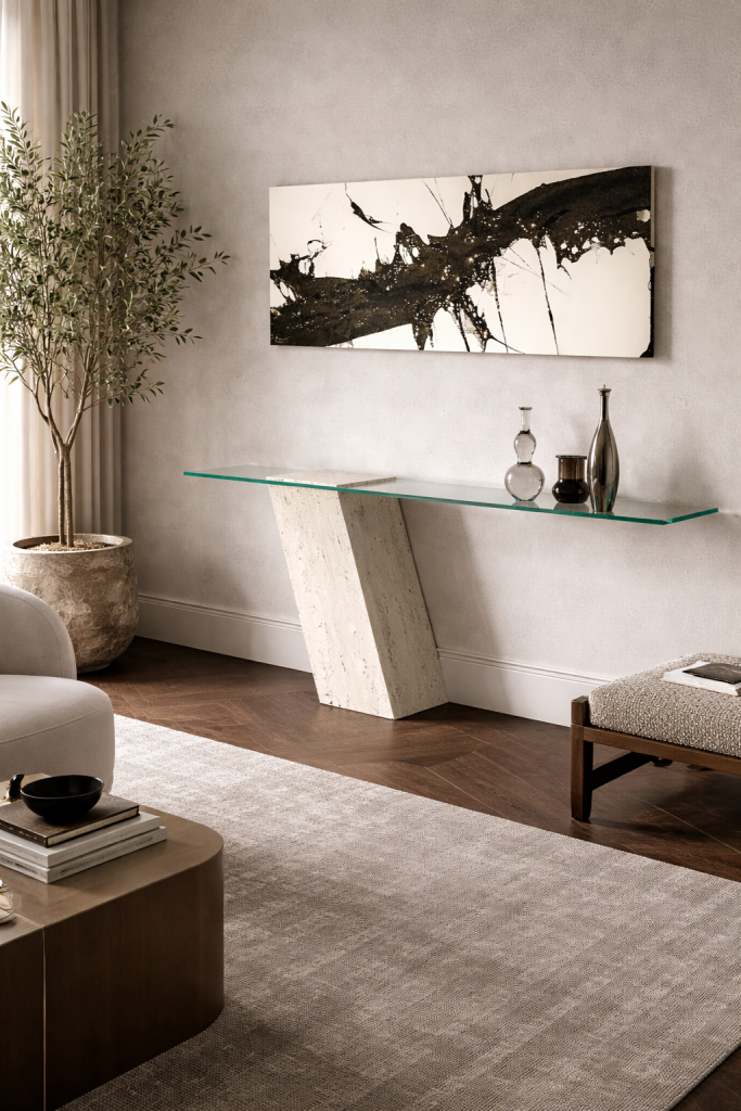 MUEBLE RECIBIDOR AKRA MÁRMOL Akra Console Table Marble