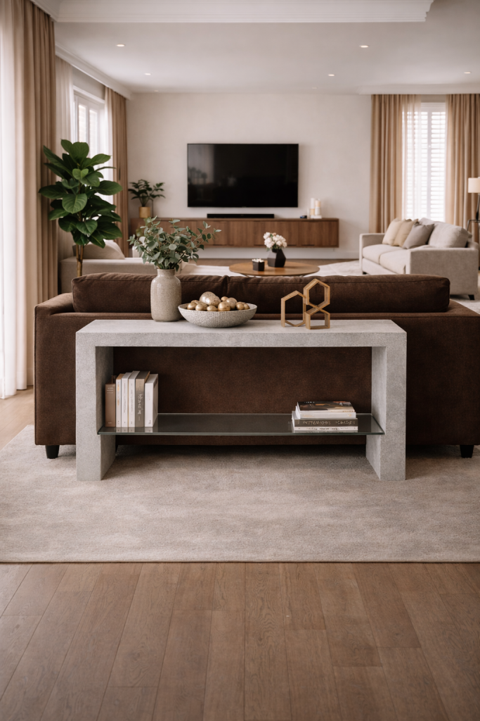 consola diseño mármol piedra natural cristal