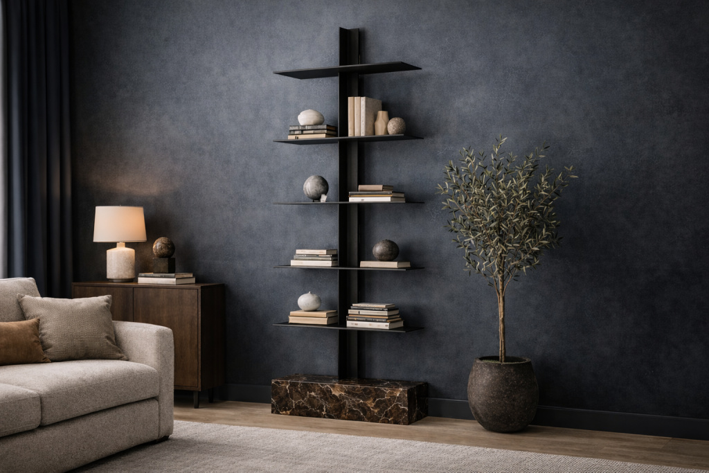 diseño en mármol estantería Meddel