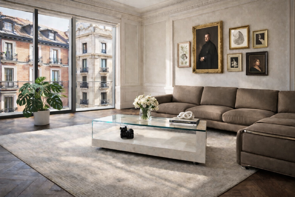 mesa centro mármol carrara fornix