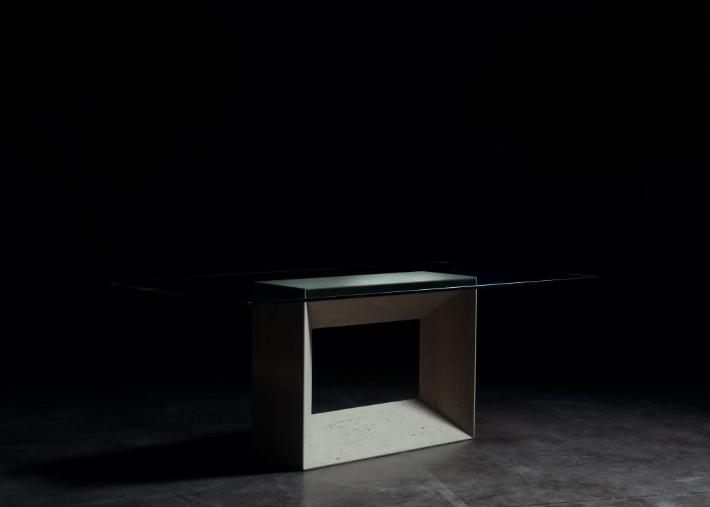 MARBLE DINING TABLE TRAVERTINE