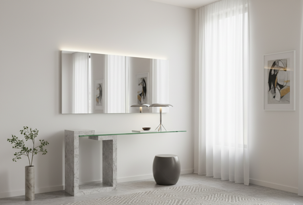 consola mármol carrara dove meddel