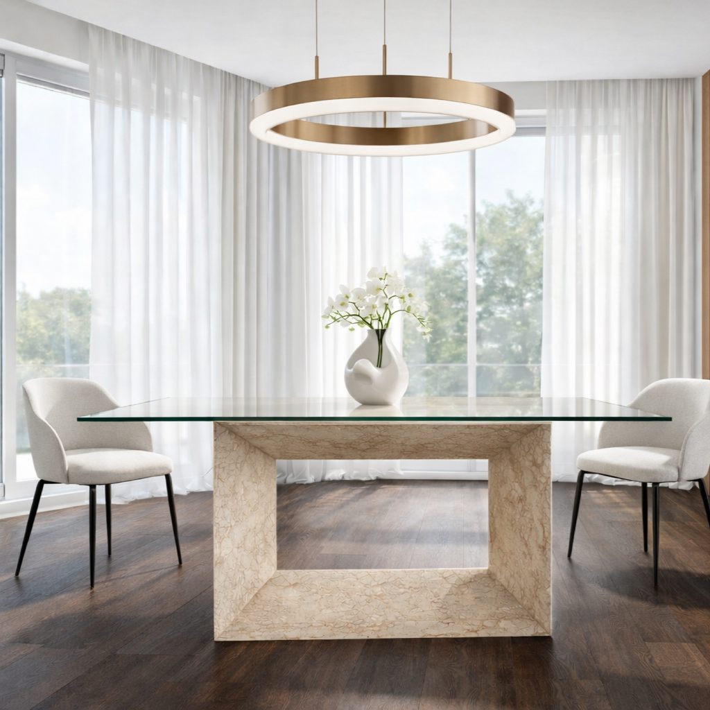 MYA MESA MÁRMOL TRAVERTINO