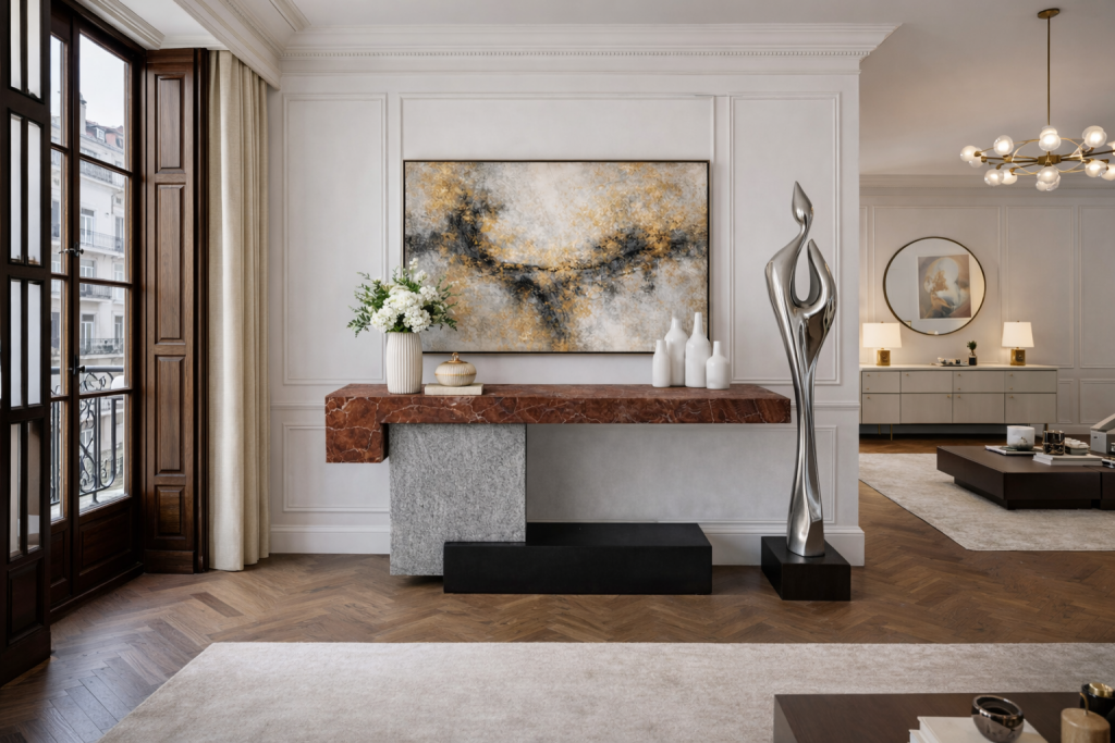 tacerii mesa consola mármol piedra natural diseño