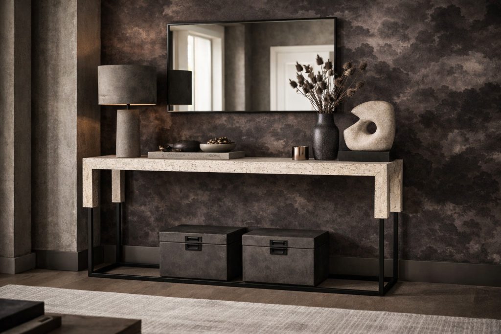 mármol consola diseño travertino moderno